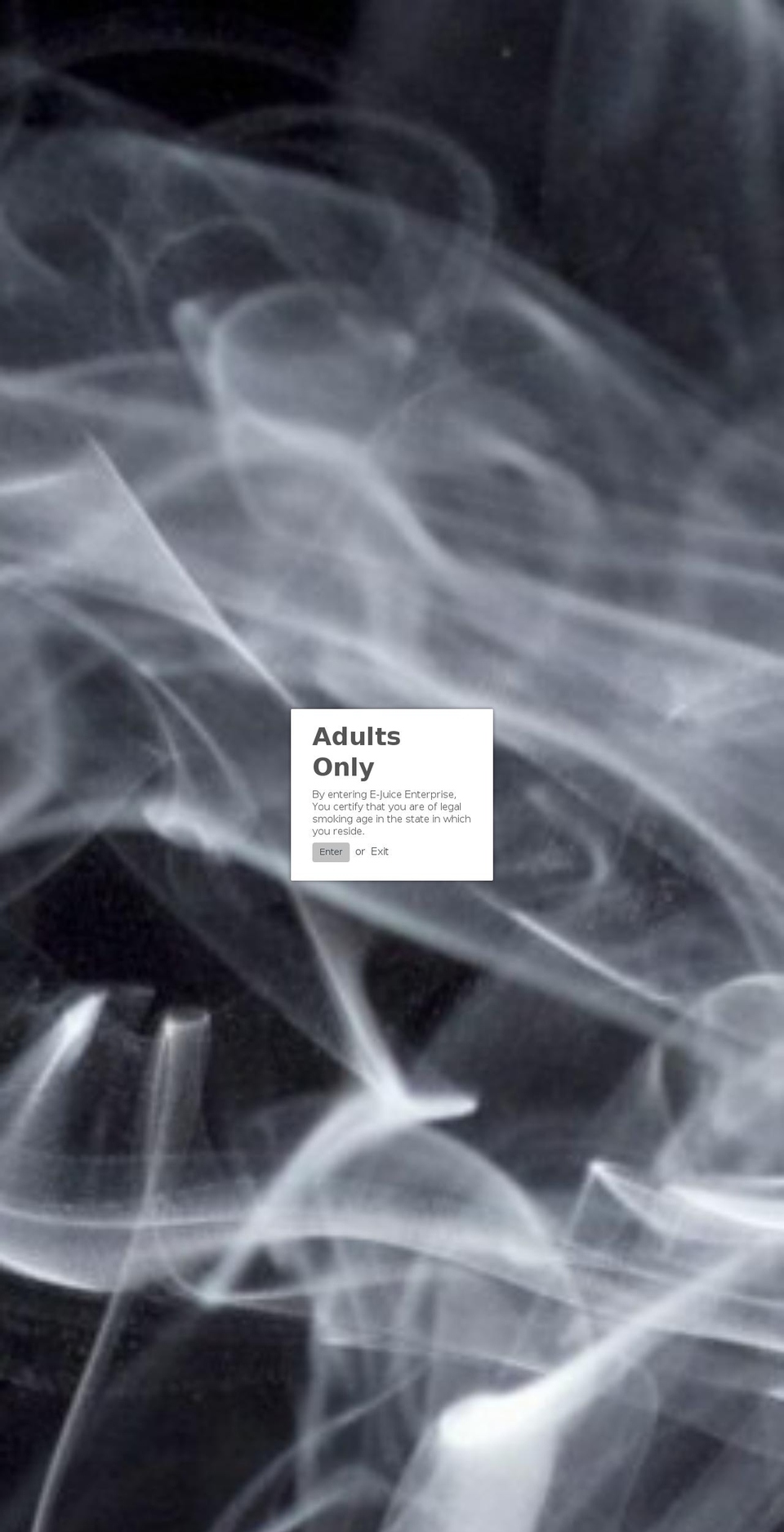 ejuiceenterprise.com shopify website screenshot