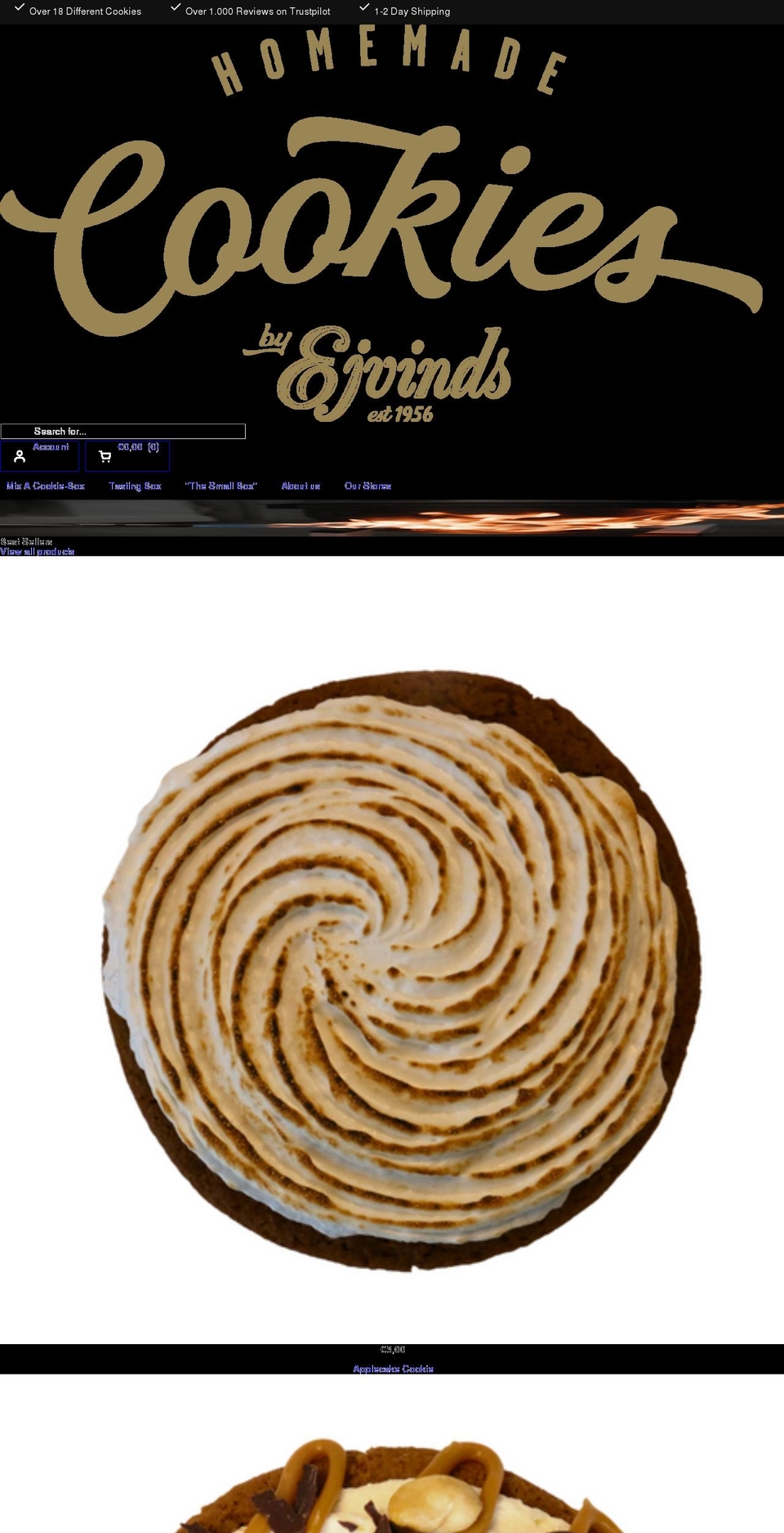 ejvinds.com shopify website screenshot