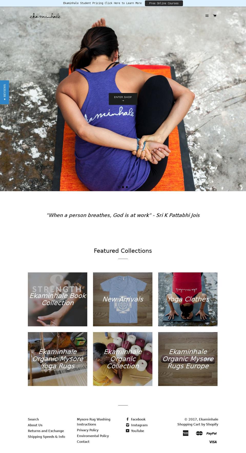 ekaminhale.com shopify website screenshot