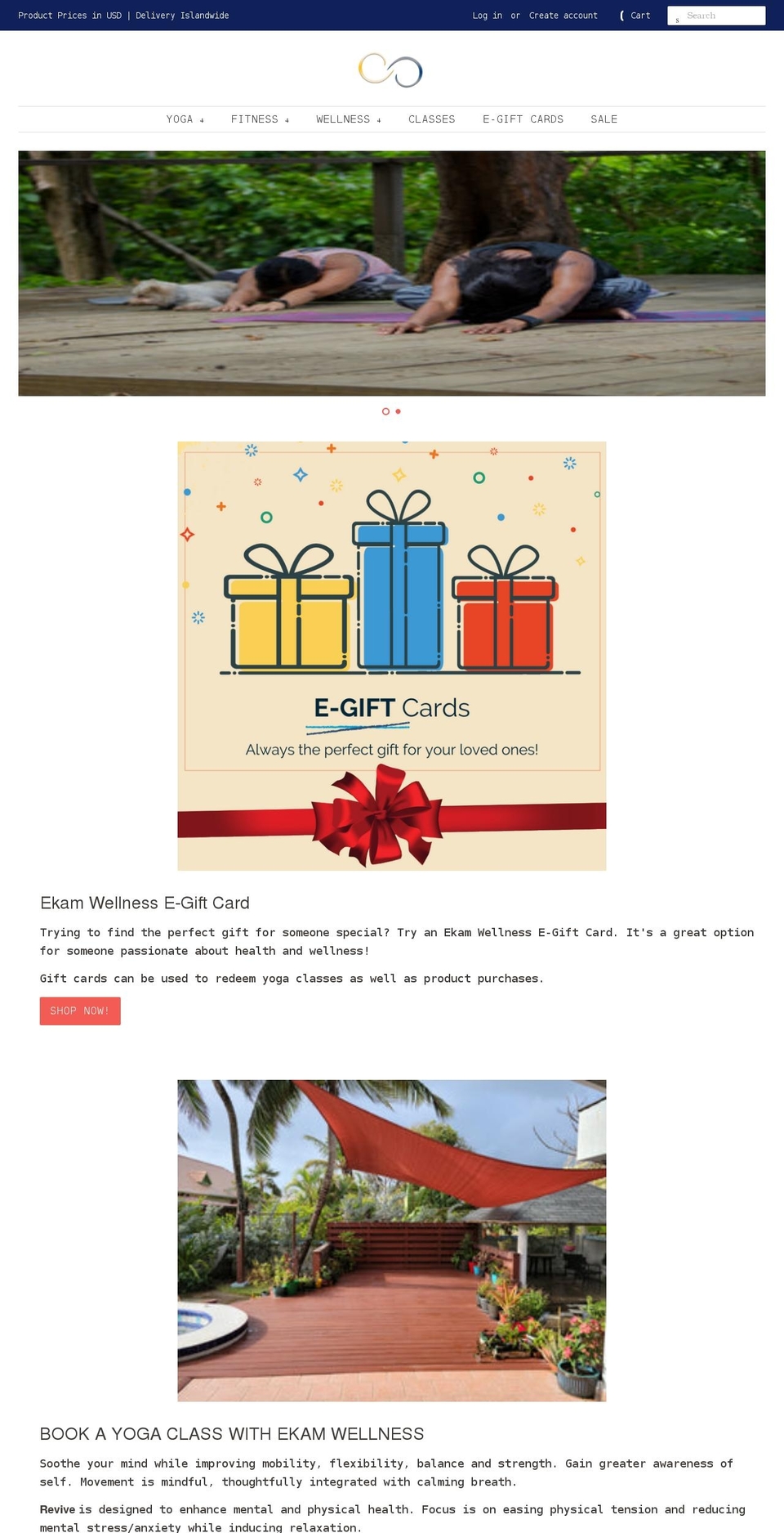 ekamwellness.com shopify website screenshot