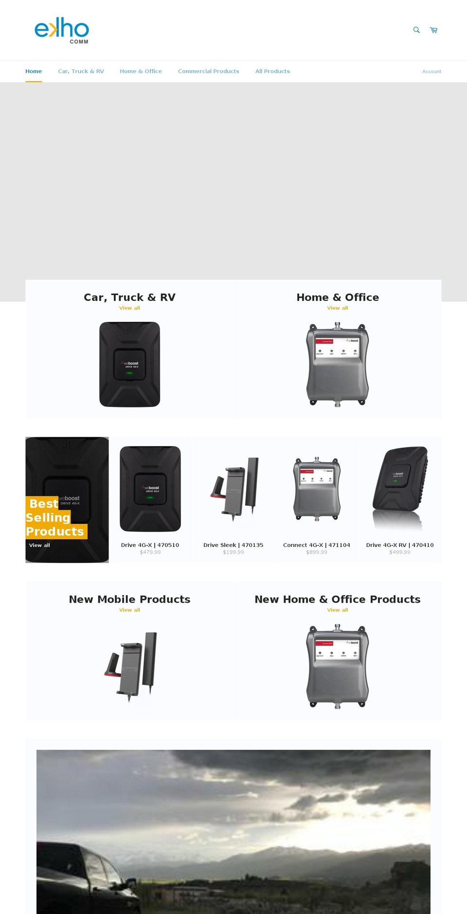 ekhocomm.com shopify website screenshot