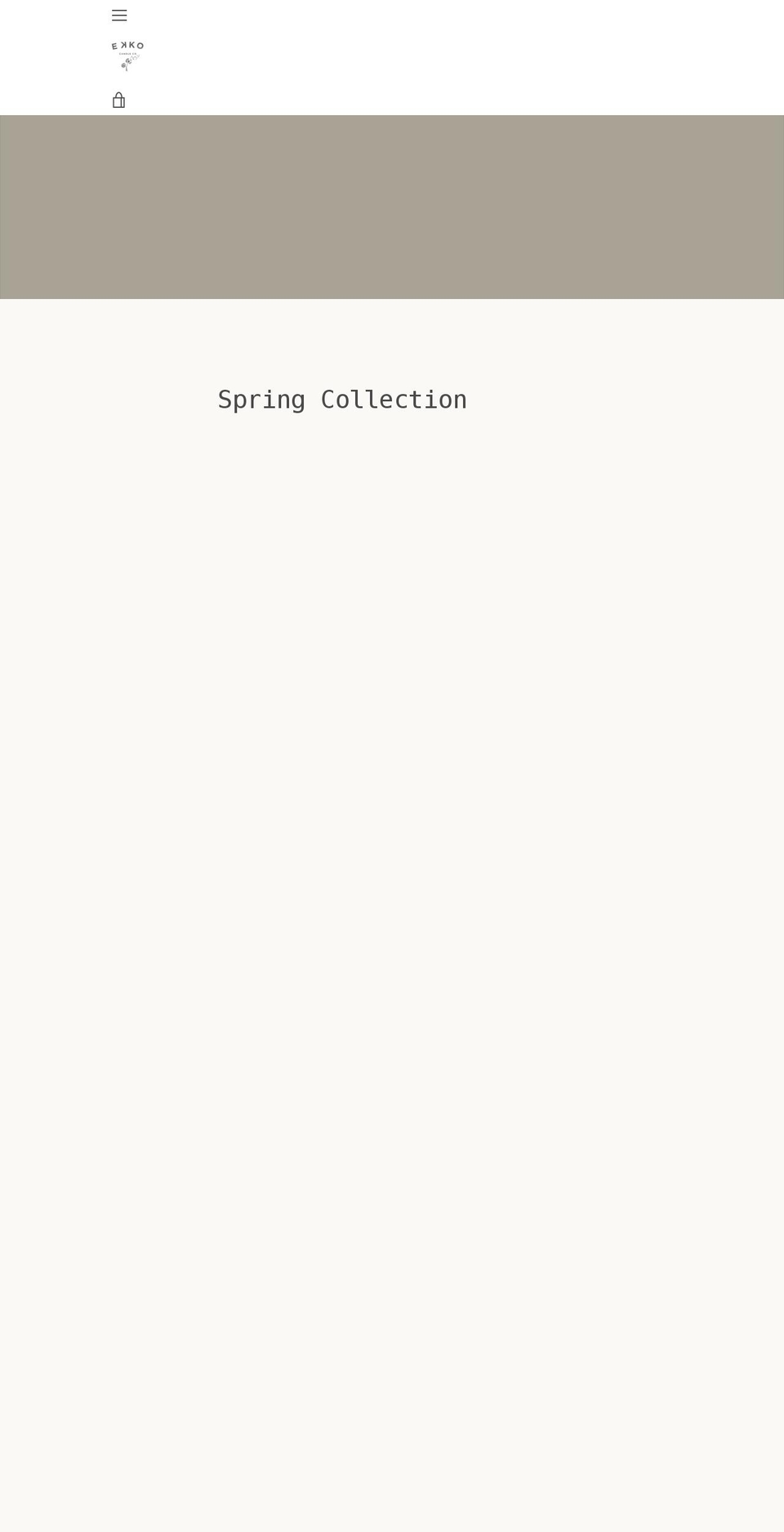 ekkocandleco.com — Shopify storefront screenshot