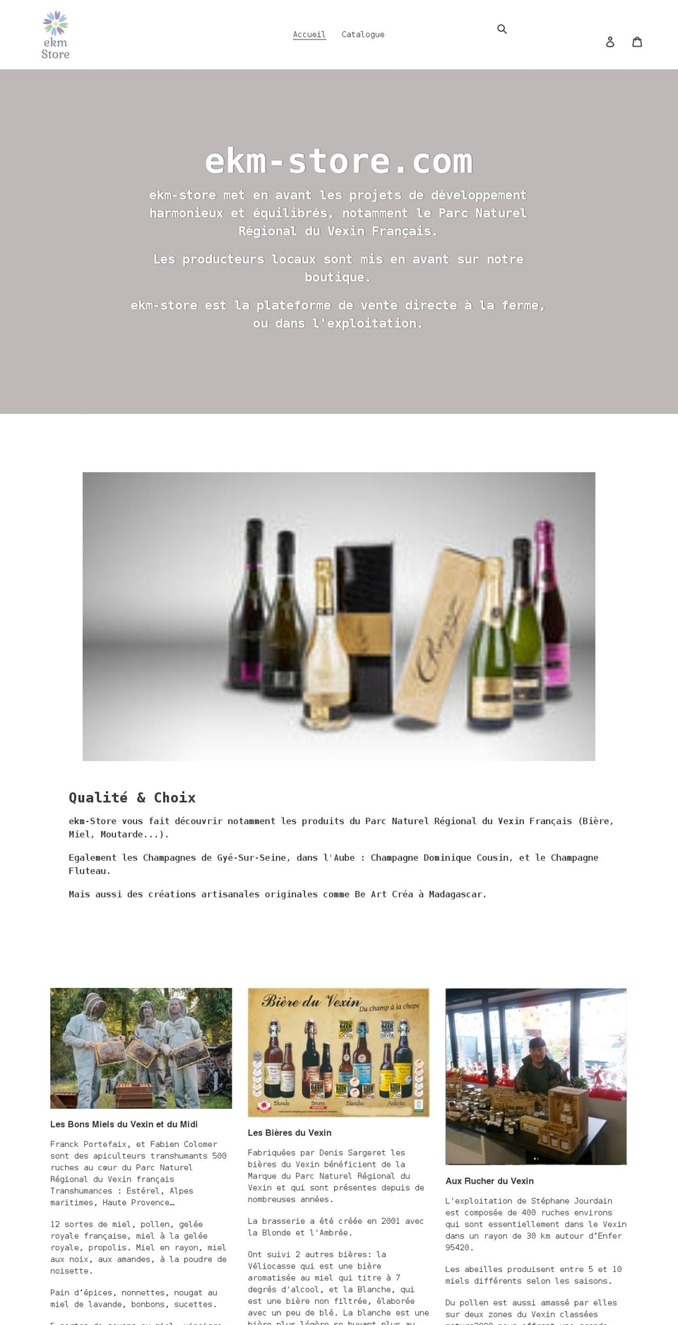 ekm-store.com shopify website screenshot