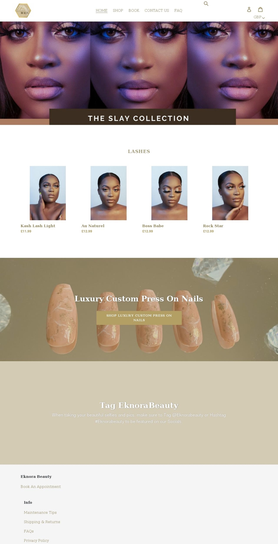 eknorabeauty.com shopify website screenshot