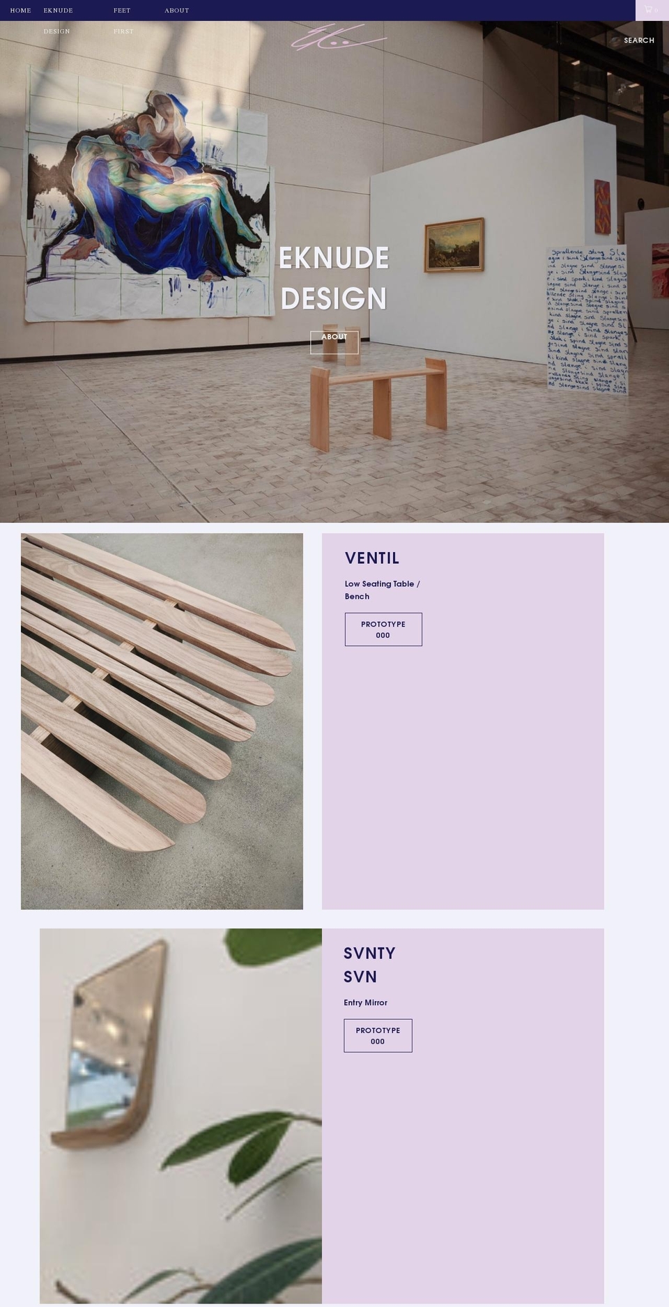 eknude.com shopify website screenshot