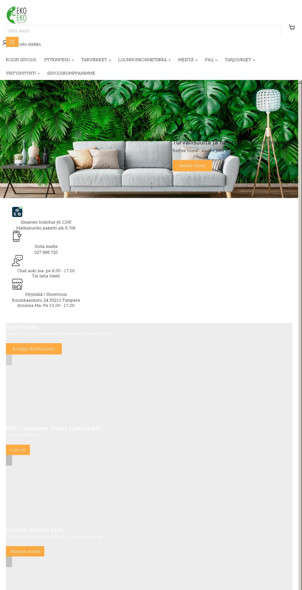 ekoekoshop.fi shopify website screenshot