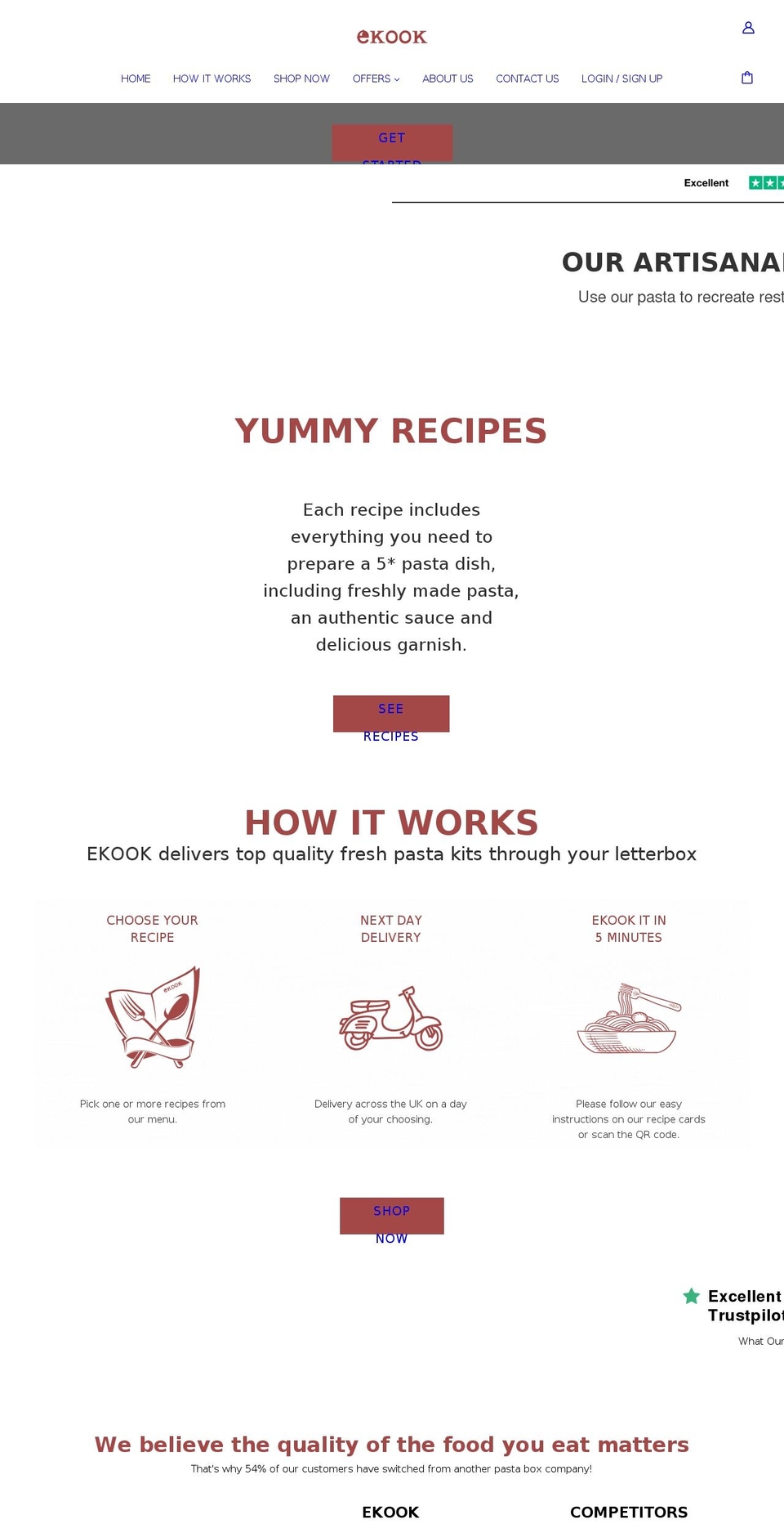 ekook.com shopify website screenshot