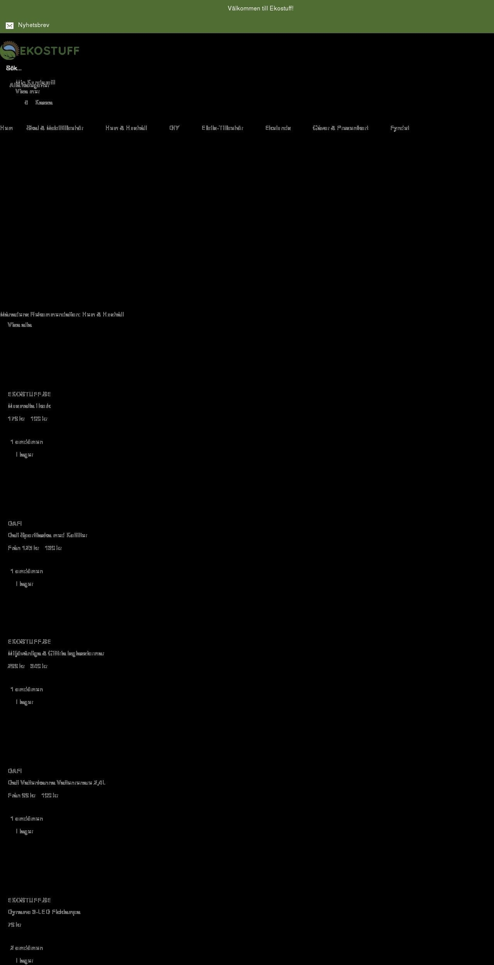 ekostuff.se shopify website screenshot