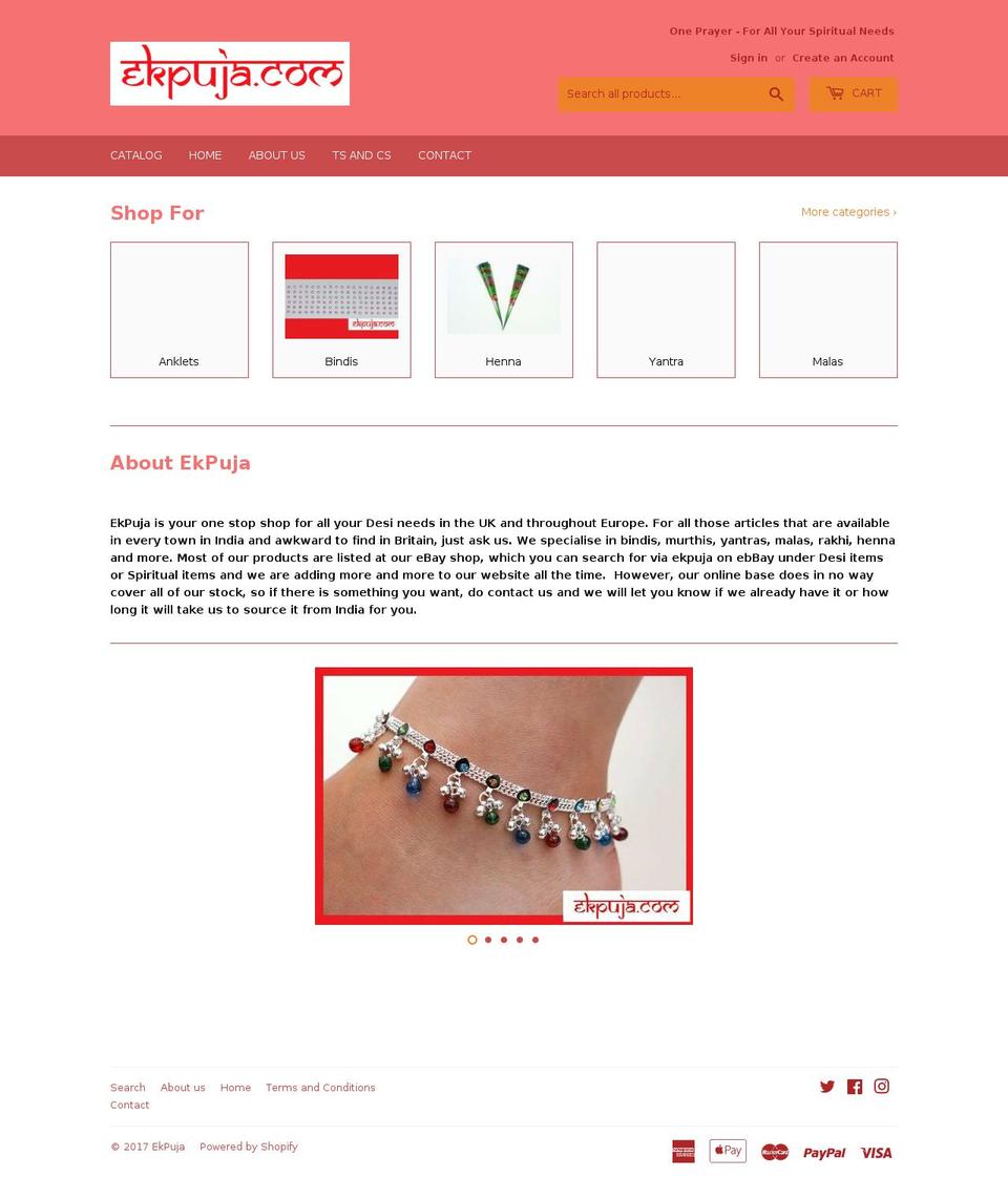 ekpuja.com shopify website screenshot