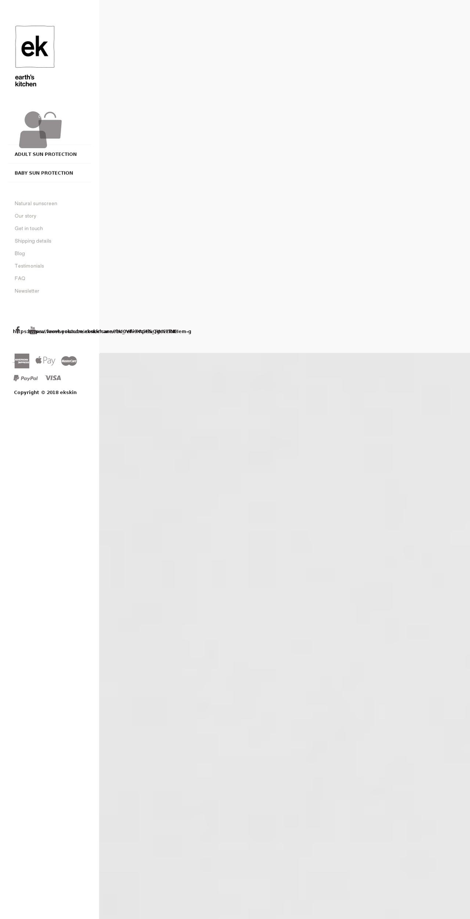 ekskincare.com — Shopify storefront screenshot