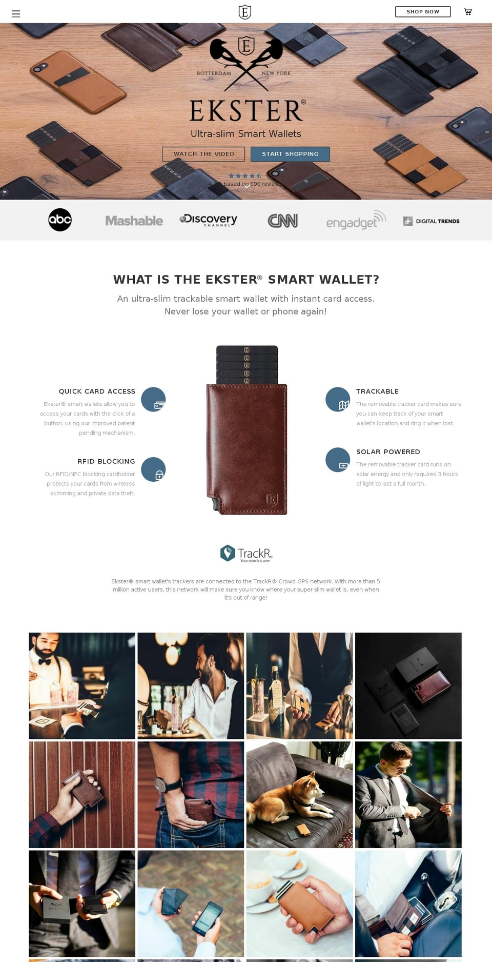 eksterwallets.com — Shopify storefront screenshot