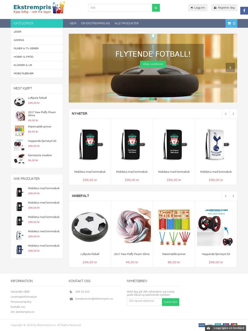 megashop-v1-3 Shopify theme site example ekstrempris.no