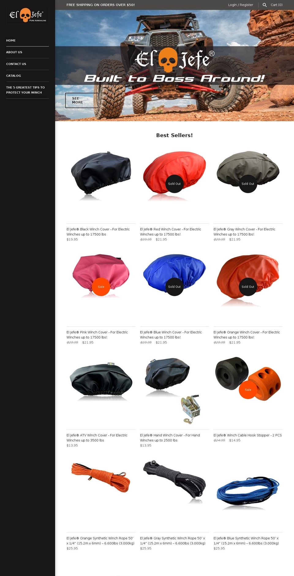 el-jefe-shop.com — Shopify storefront screenshot