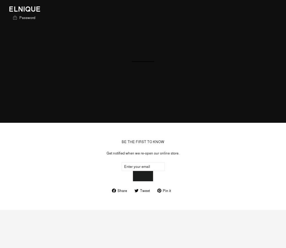 el14nique.com shopify website screenshot