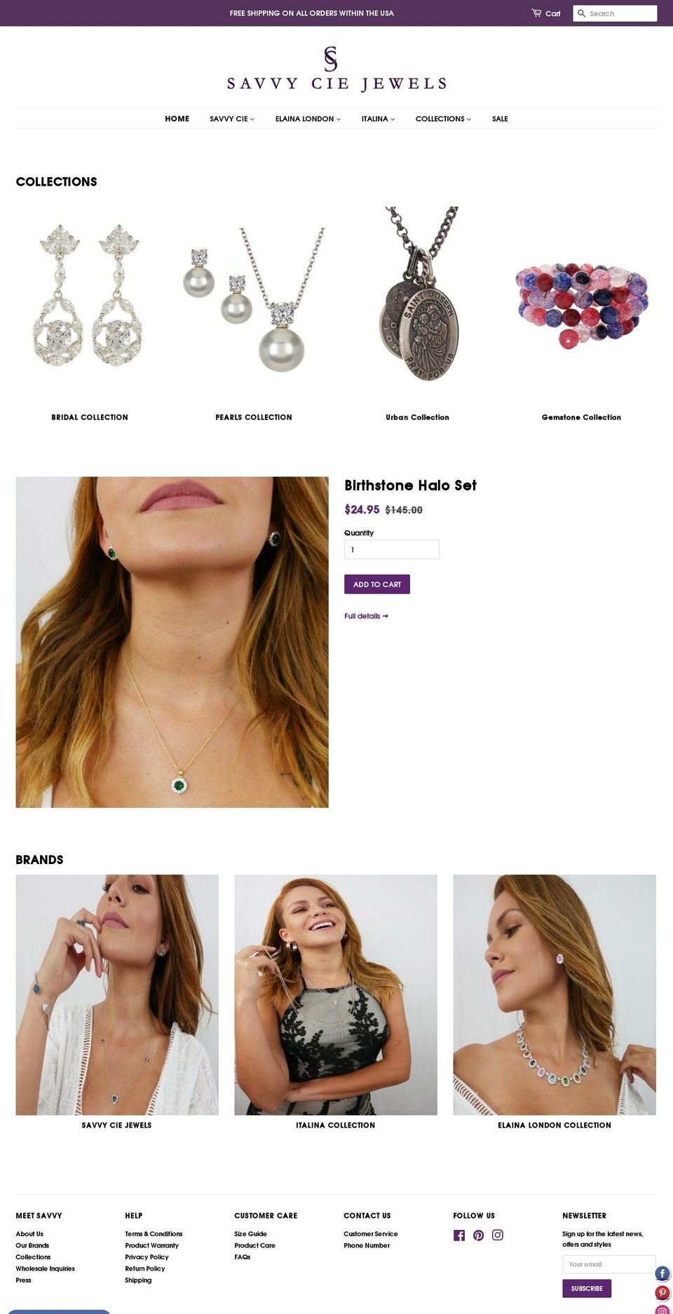 elainalondon.com — Shopify storefront screenshot