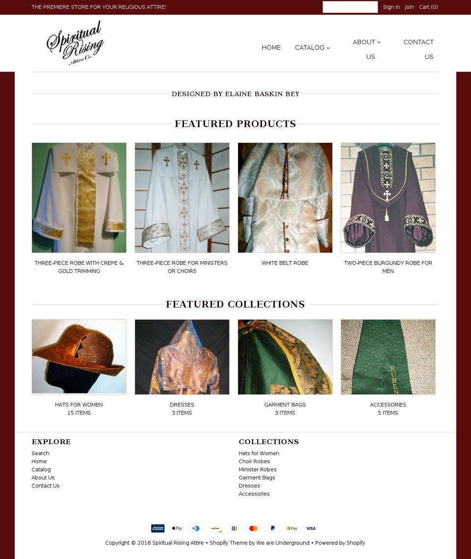 elainebaskinbey.com — Shopify storefront screenshot