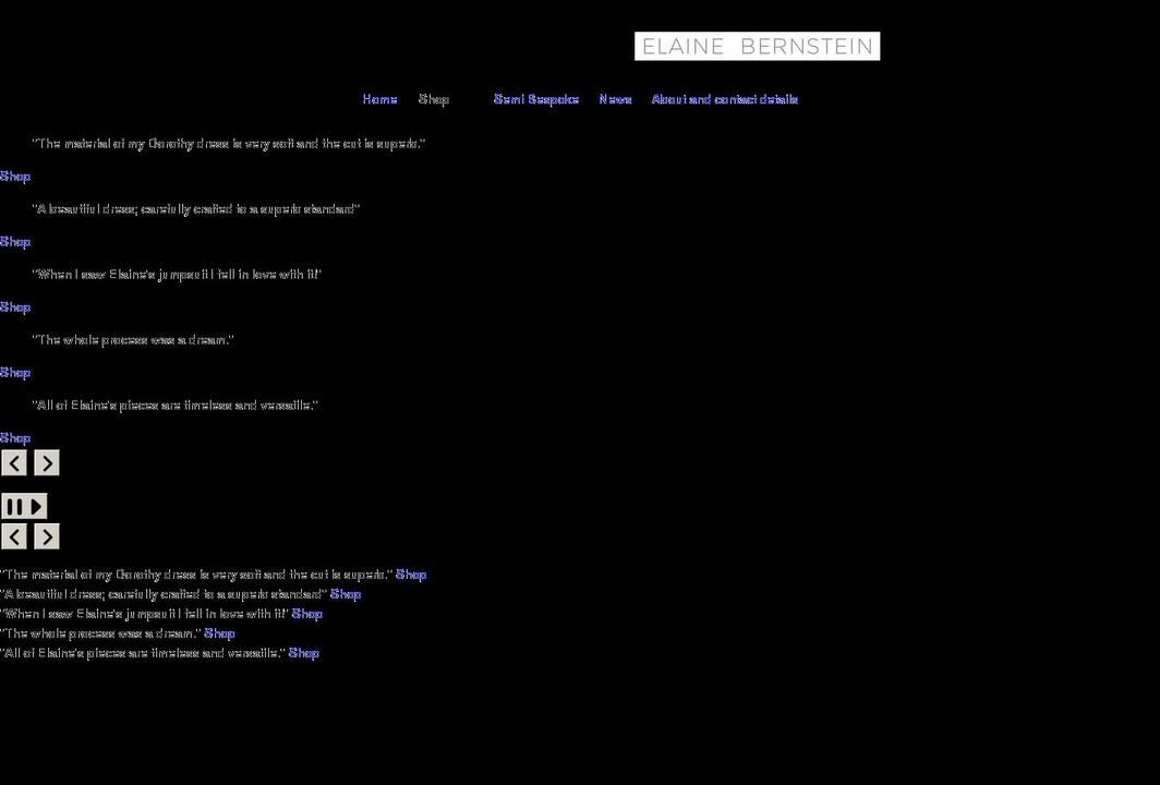 elainebernstein.com shopify website screenshot