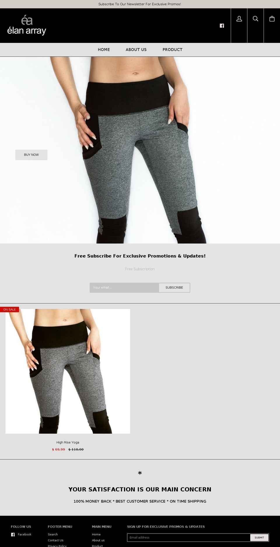 elanarray.com — Shopify storefront screenshot