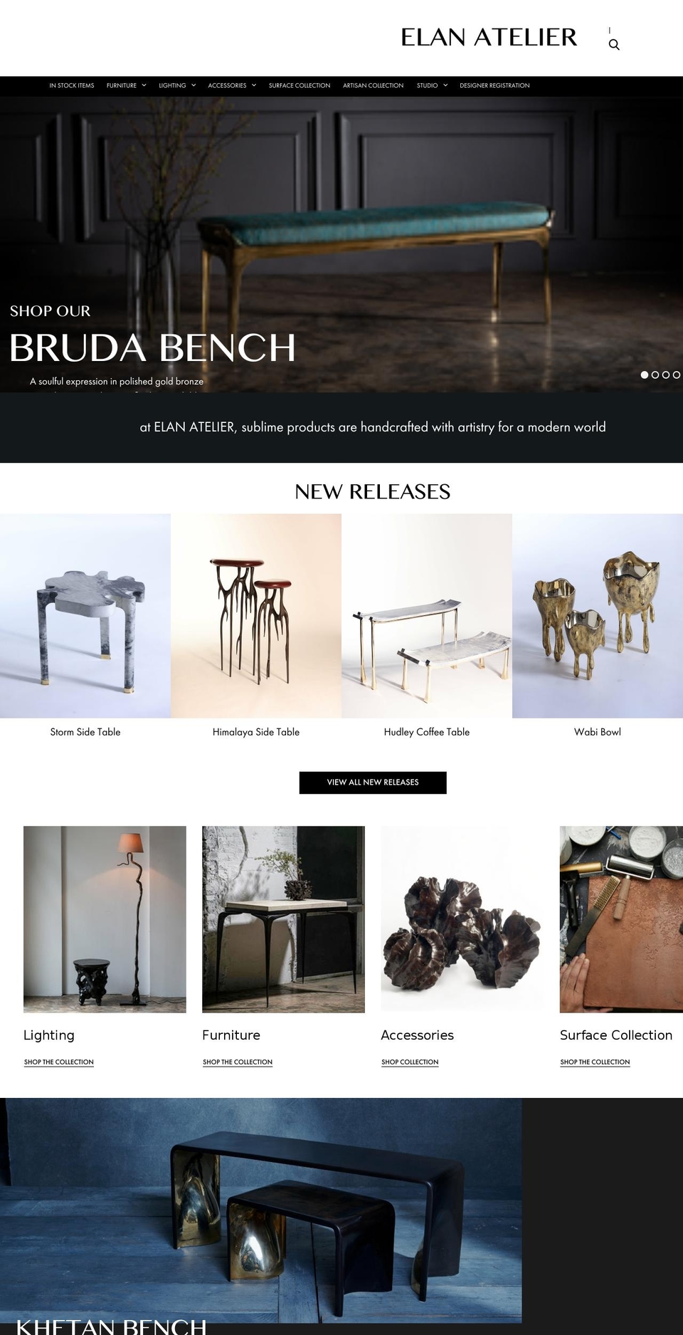 elanatelier.com shopify website screenshot