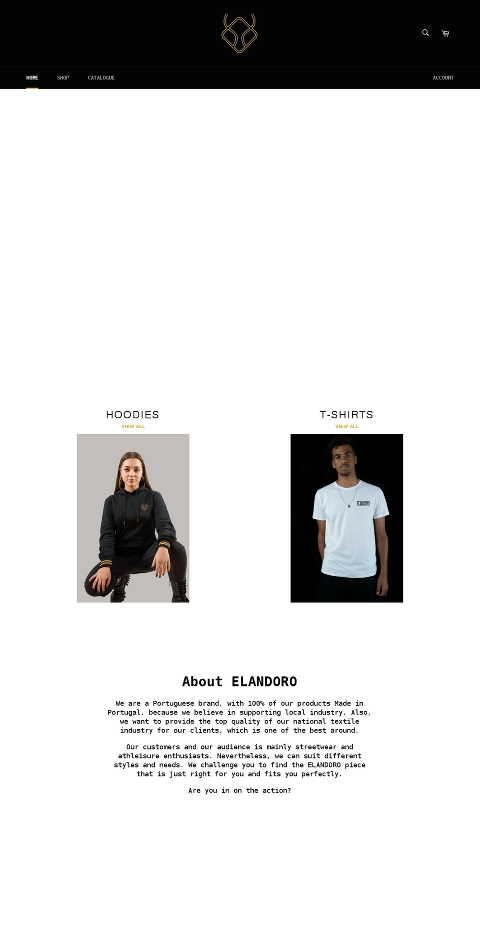 elandoro.com shopify website screenshot