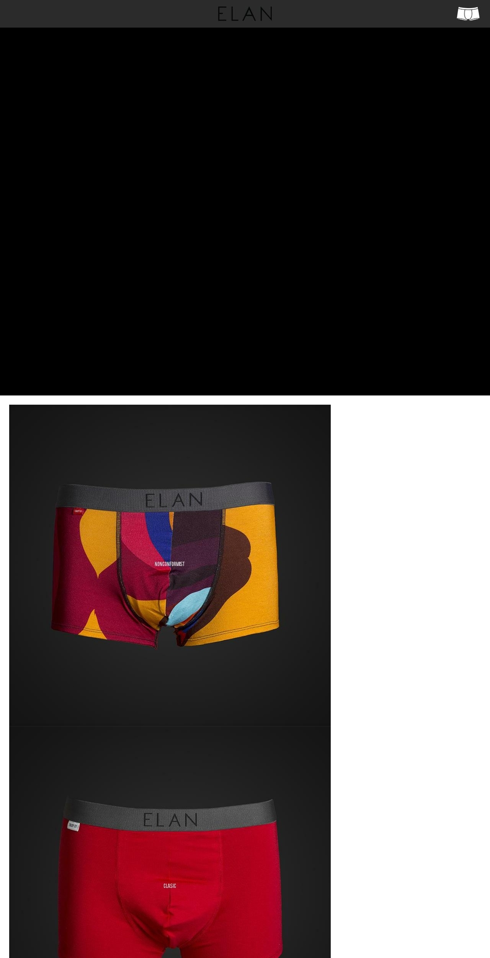 elanunderwear.com — Shopify storefront screenshot