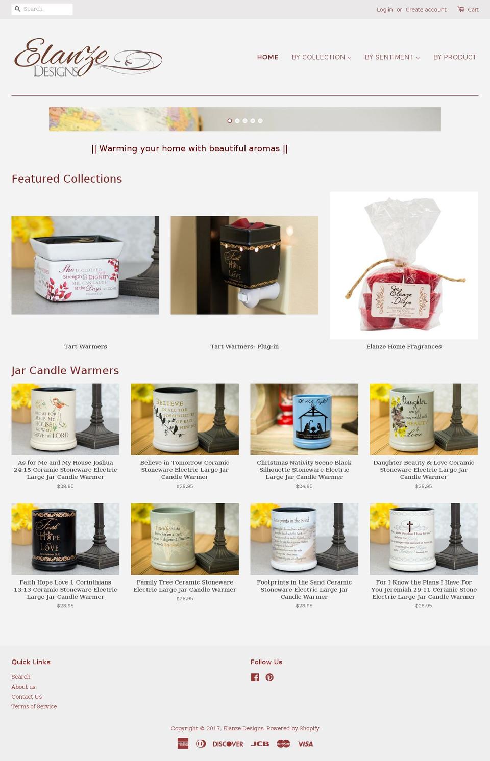 elanzedesign.com shopify website screenshot