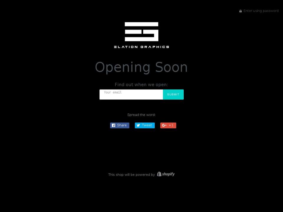 elationgraphics.com — Shopify storefront screenshot