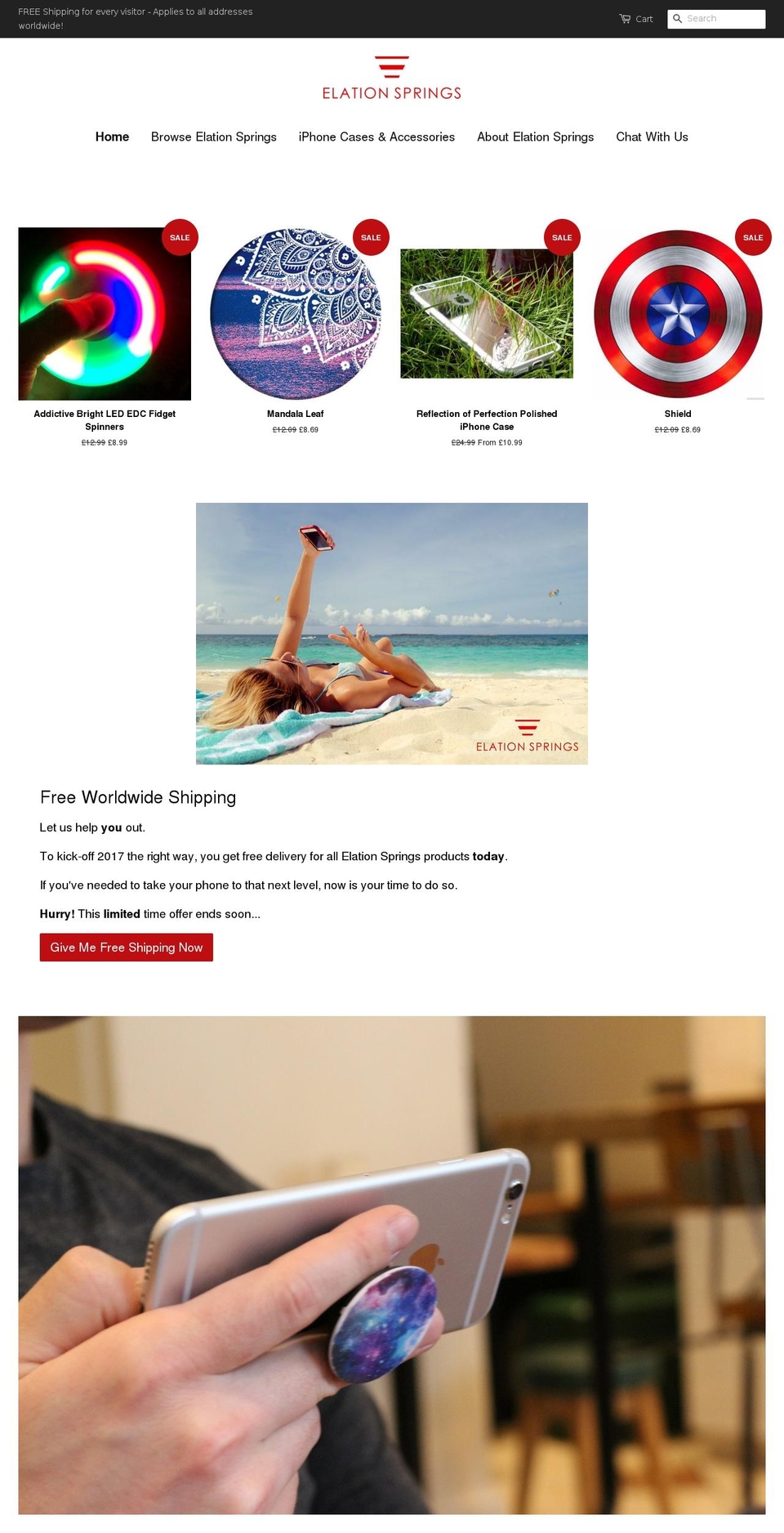 elationsprings.com — Shopify storefront screenshot