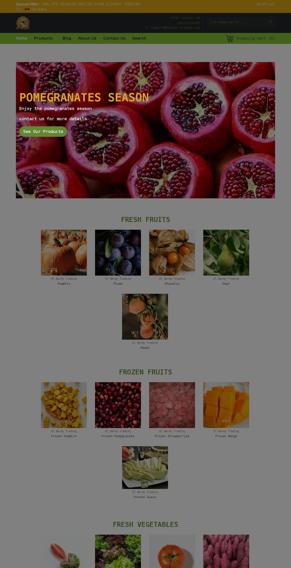 elbardy-trading.com shopify website screenshot