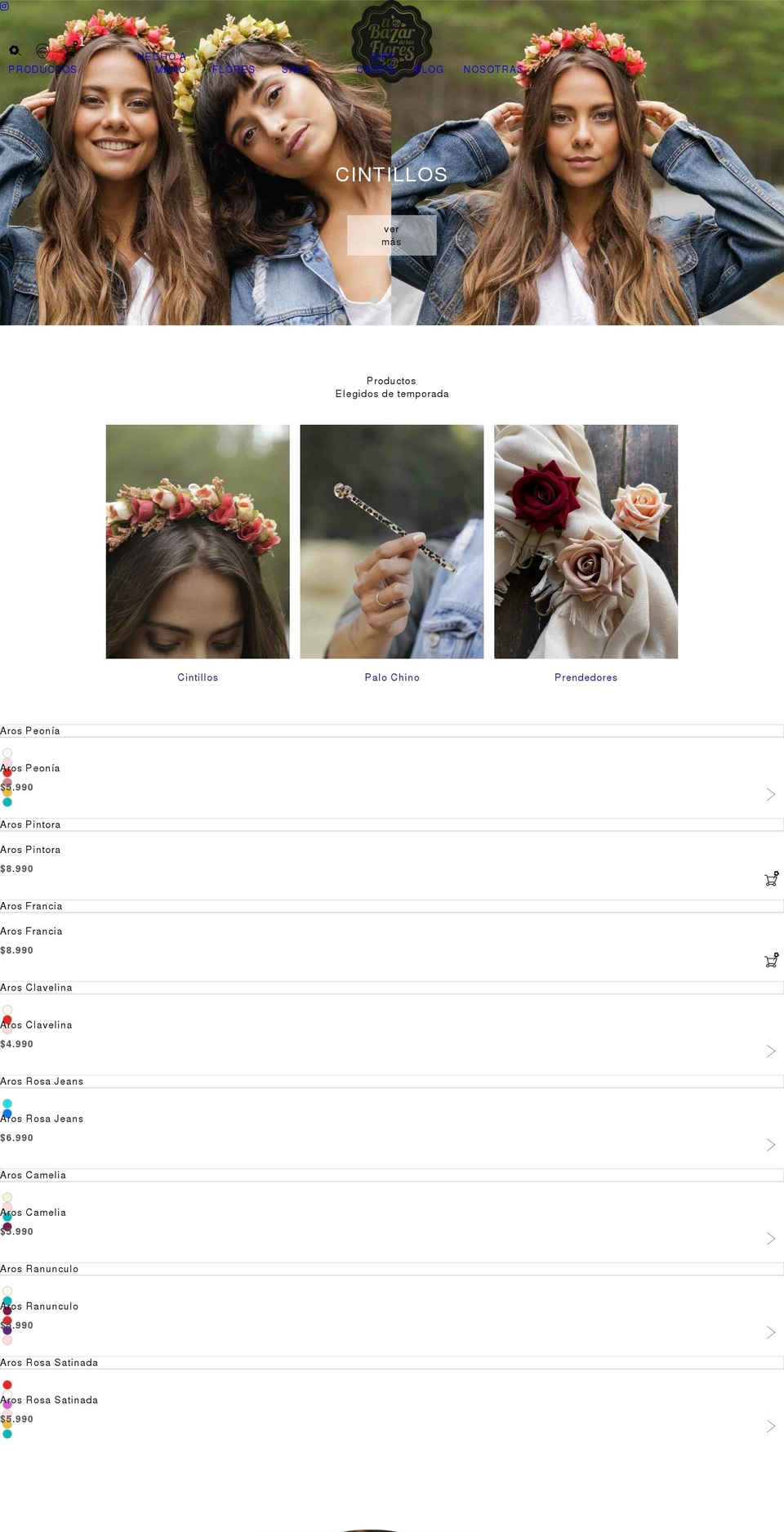 Lab-bazarflores Shopify theme site example elbazardelasflores.cl