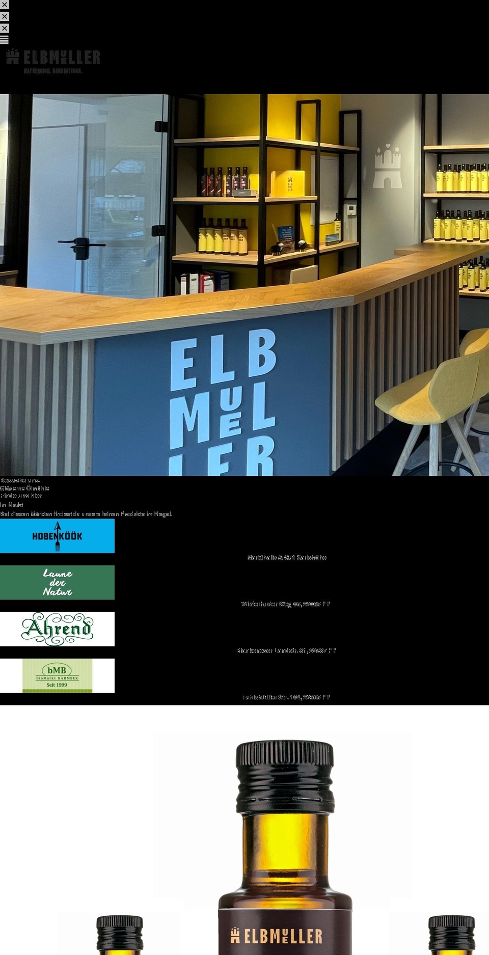 elbmueller.hamburg shopify website screenshot