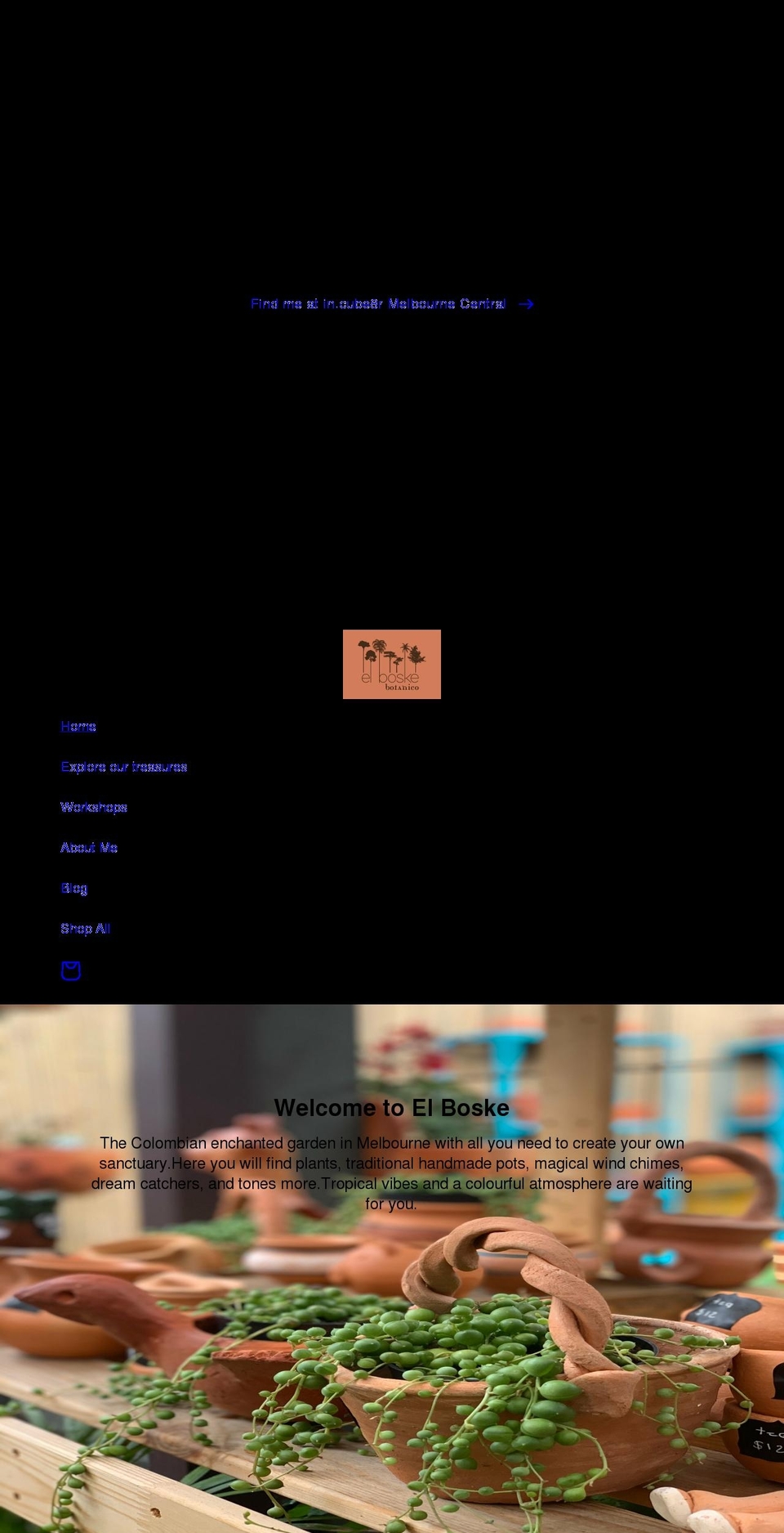 elboskebotanico.com shopify website screenshot