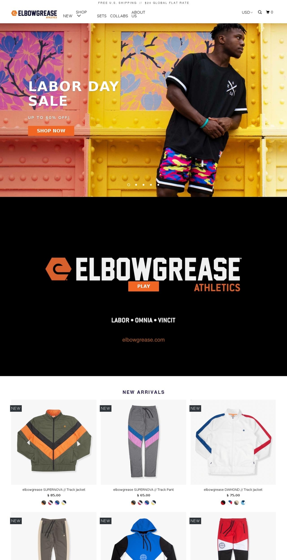 LIVE THEME PARALLAX - Apr. 4th 2018 \/ AB Shopify theme site example elbowgrease.net