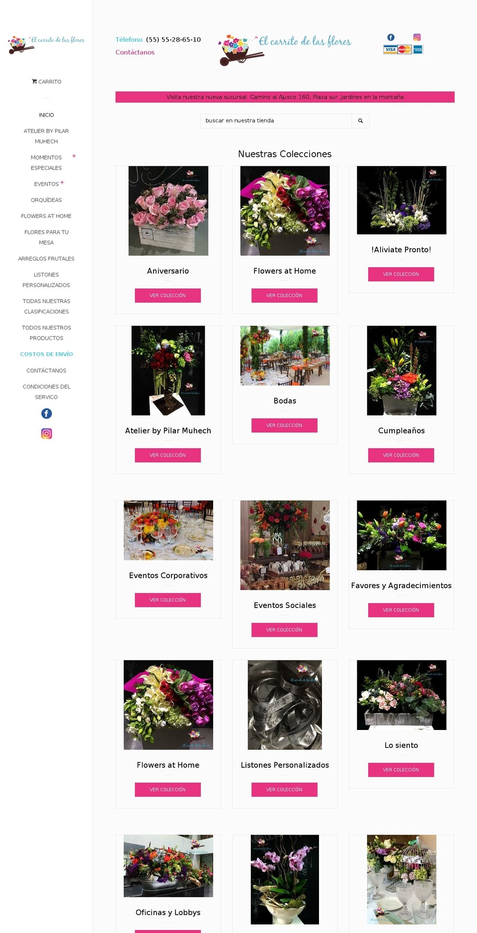 elcarritodelasflores.com shopify website screenshot