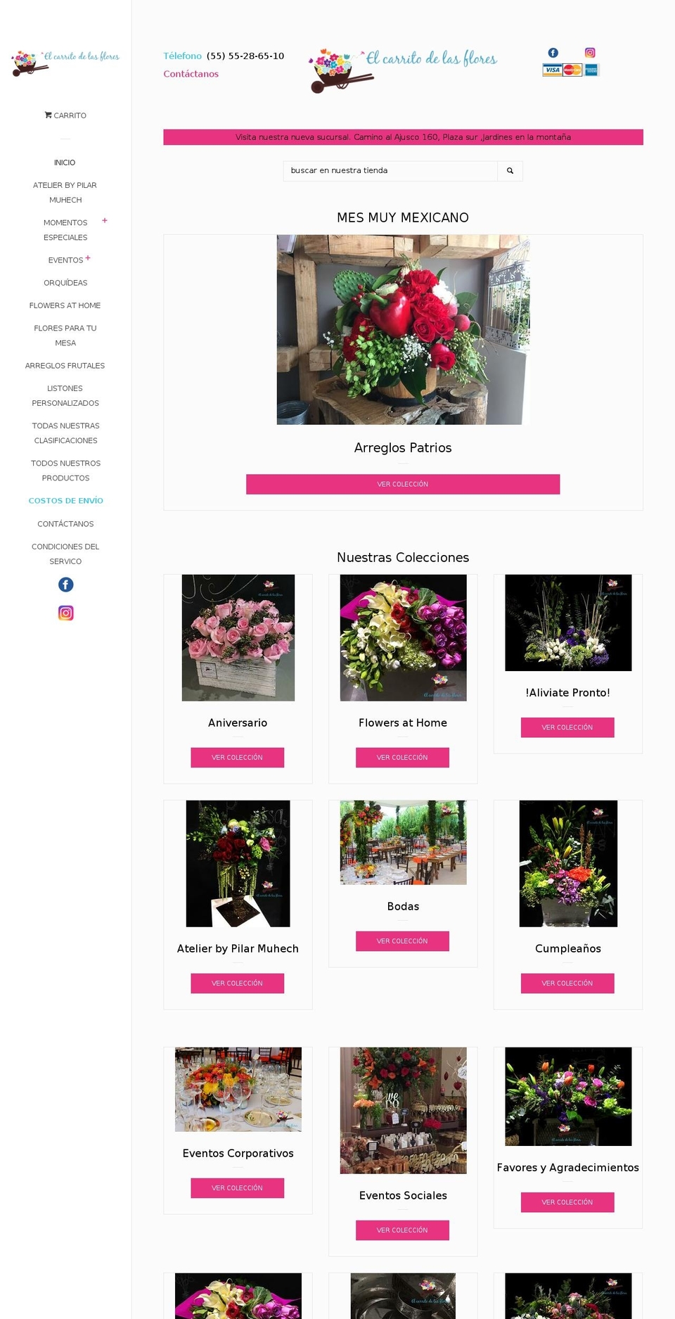 elcarritodelasflores.com.mx shopify website screenshot