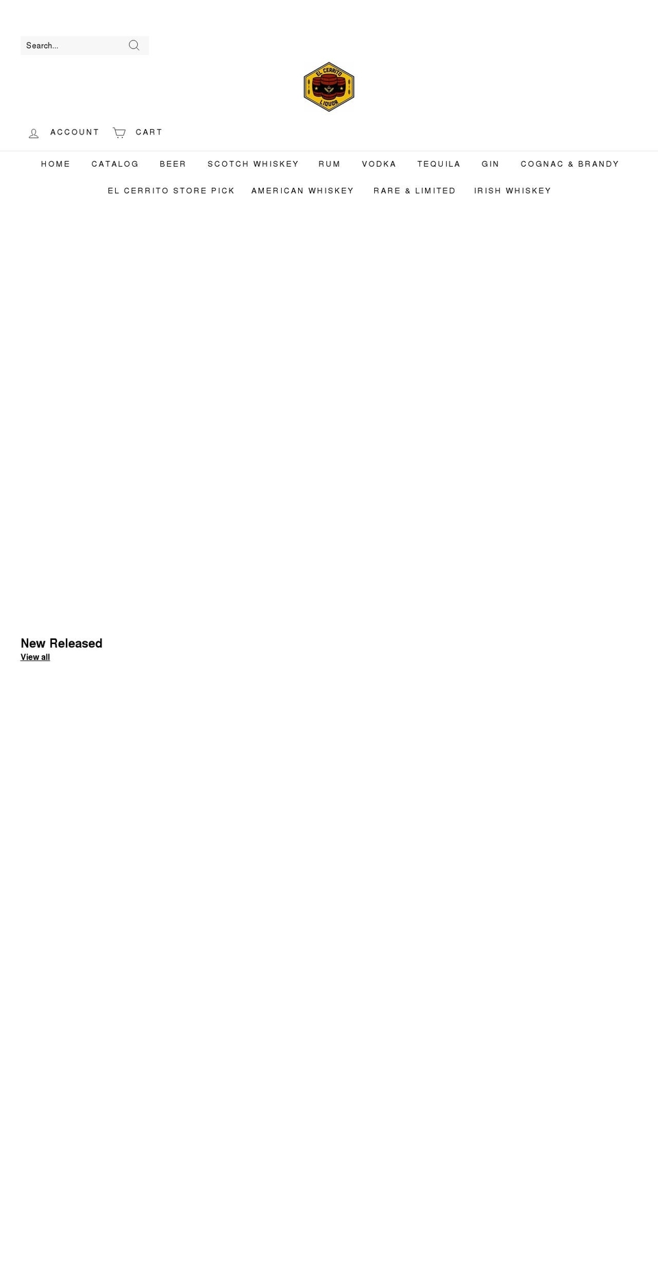 elcerritoliquor.com shopify website screenshot