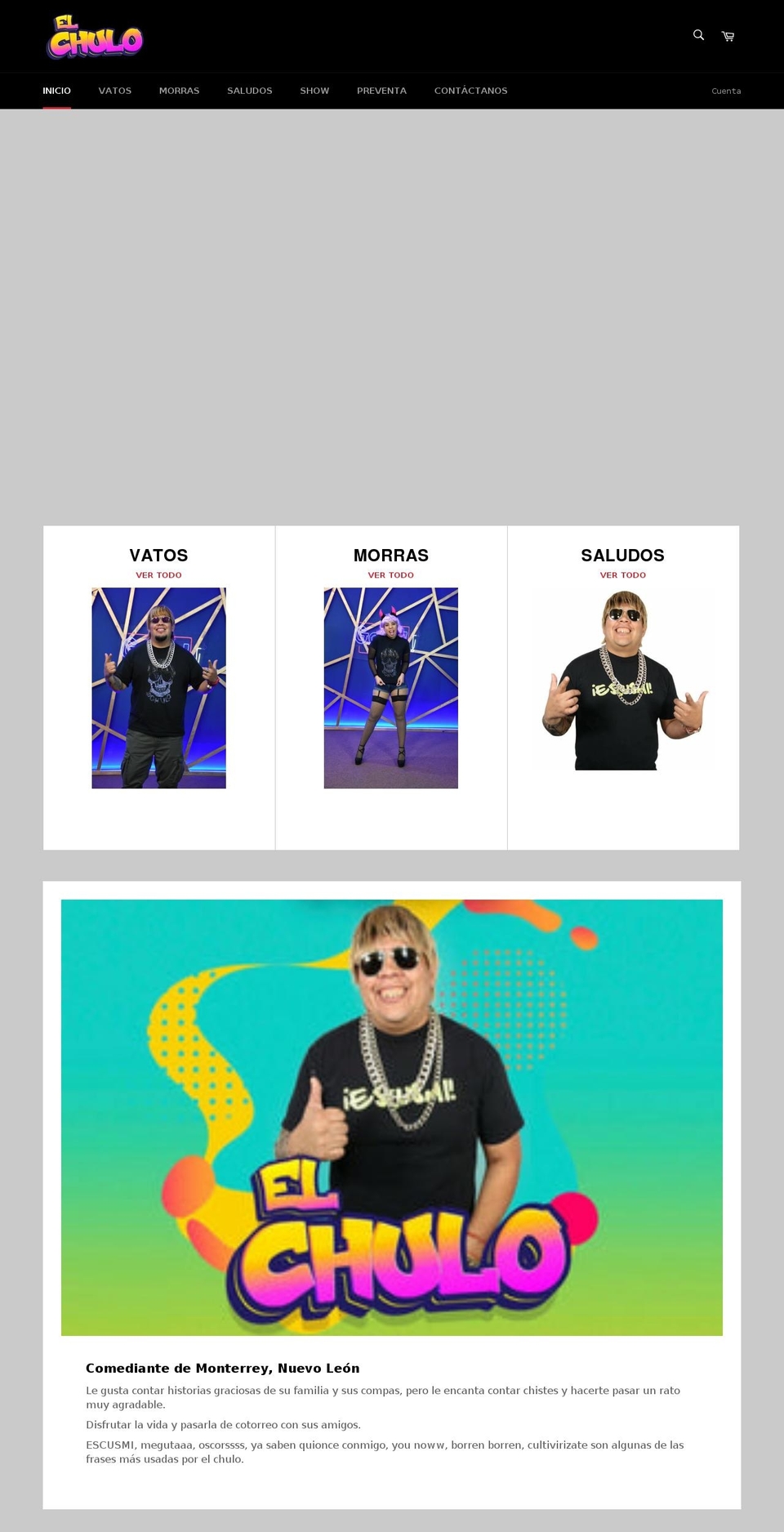 elchulooficial.com shopify website screenshot