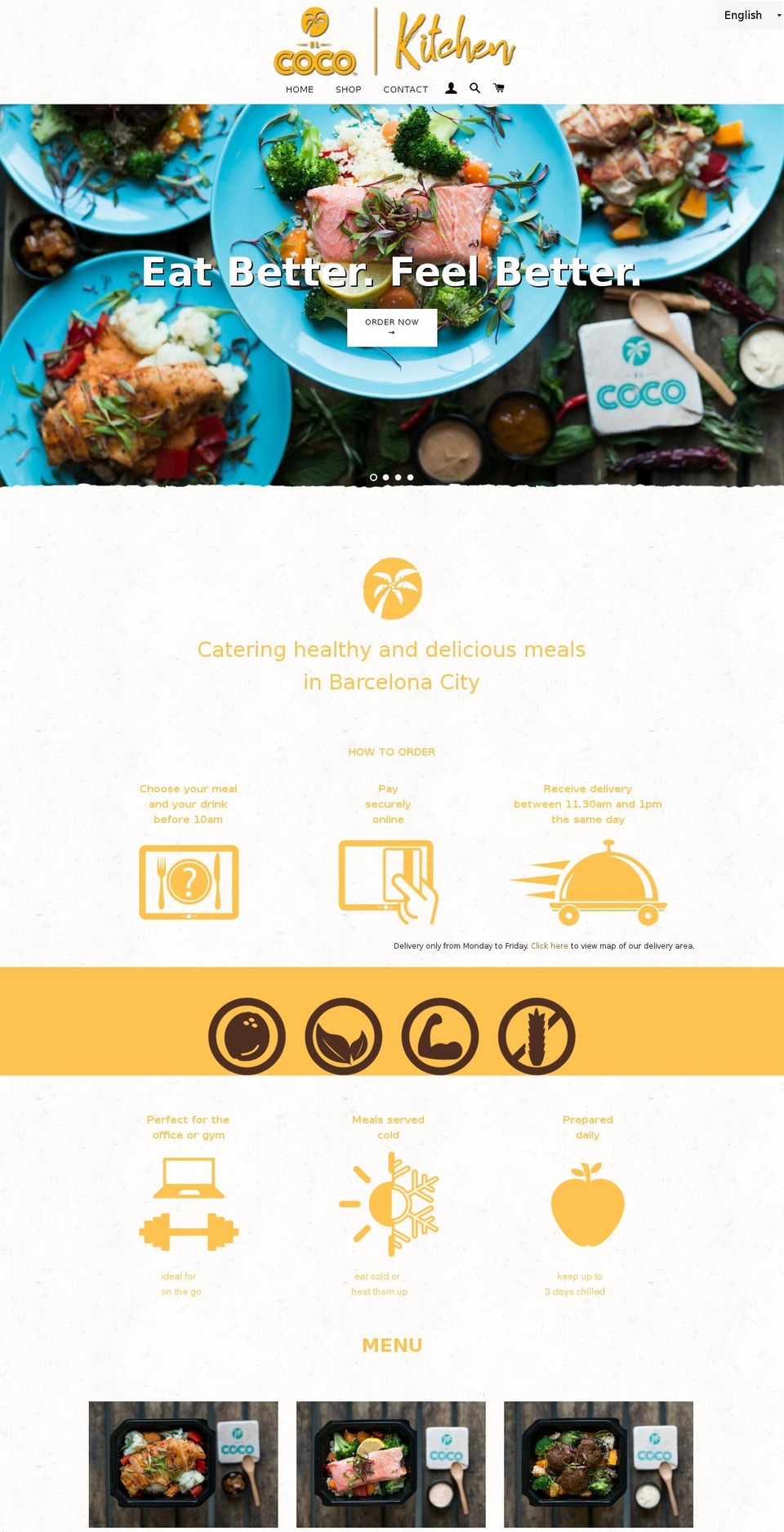 elcocokitchen.com — Shopify storefront screenshot