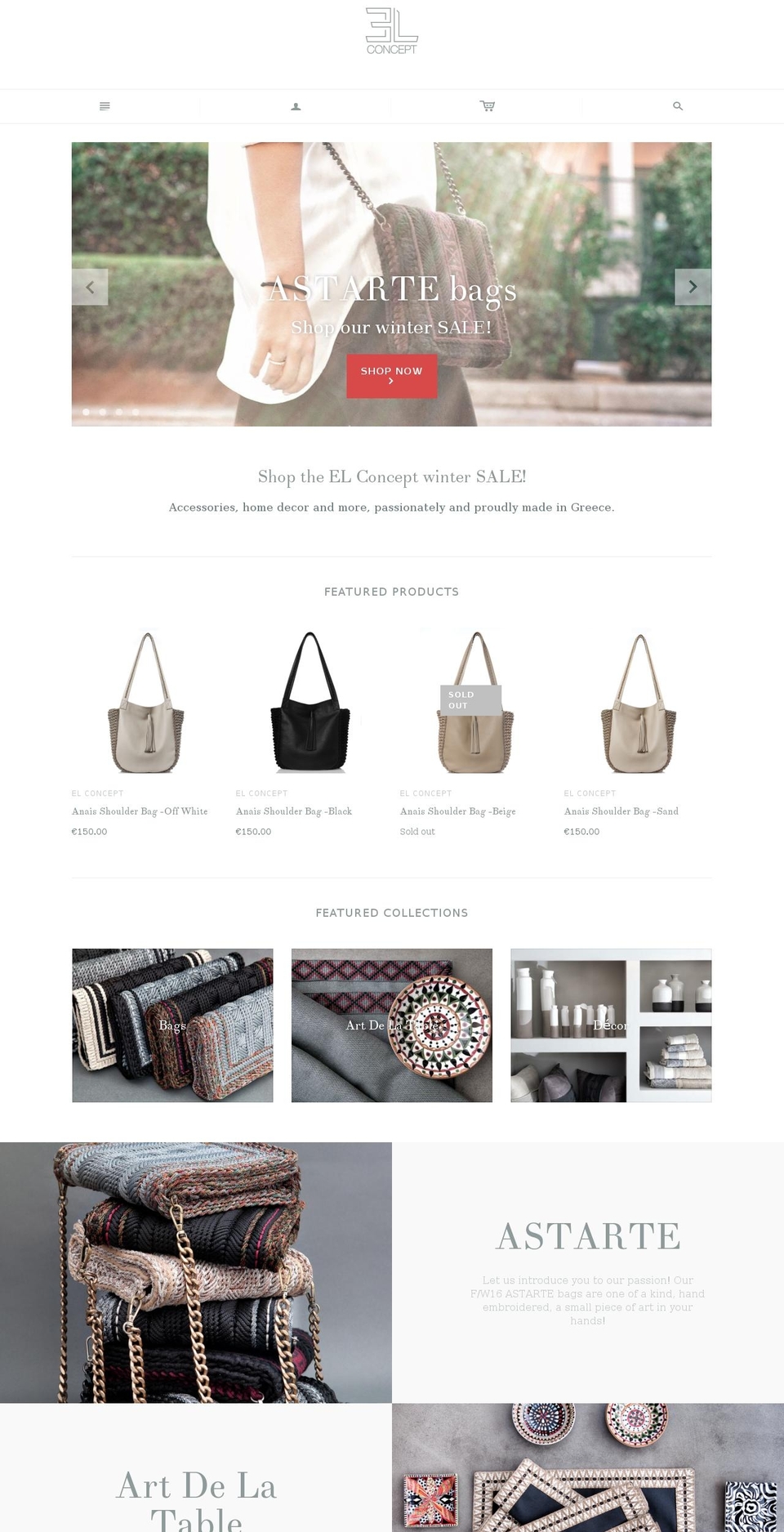 elconcept.gr shopify website screenshot