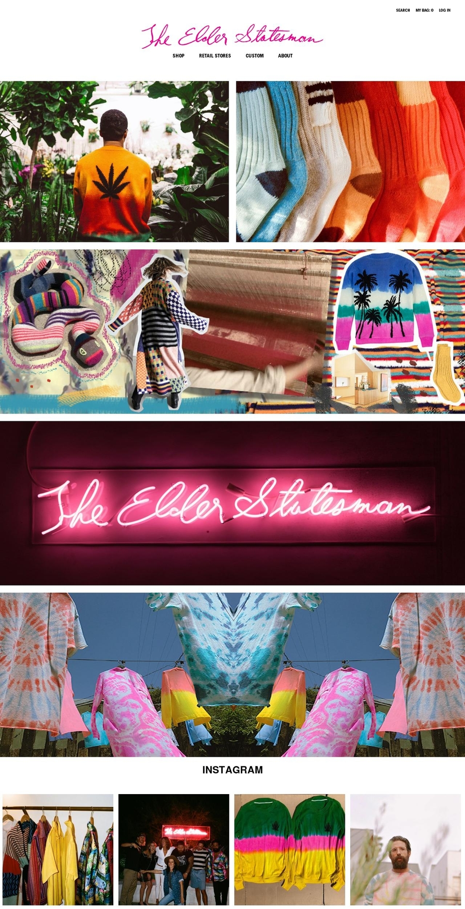 elder-statesman.com — Shopify storefront screenshot