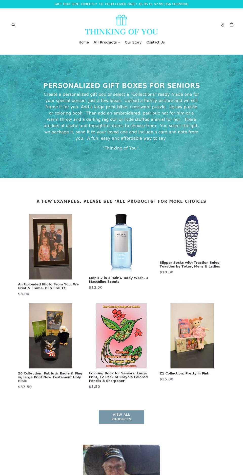 eldergifts.com — Shopify storefront screenshot
