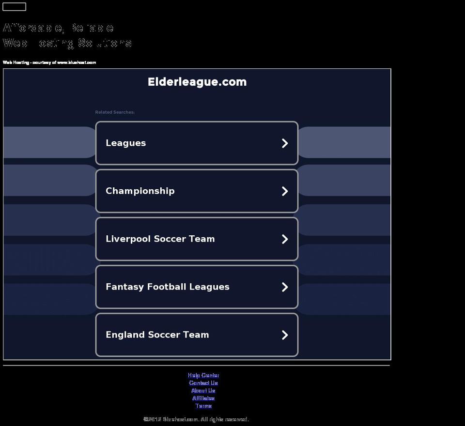 Elderleague Apparel Shopify theme site example elderleague.com