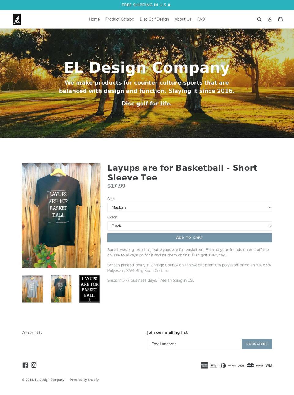 eldesigncompany.com — Shopify storefront screenshot