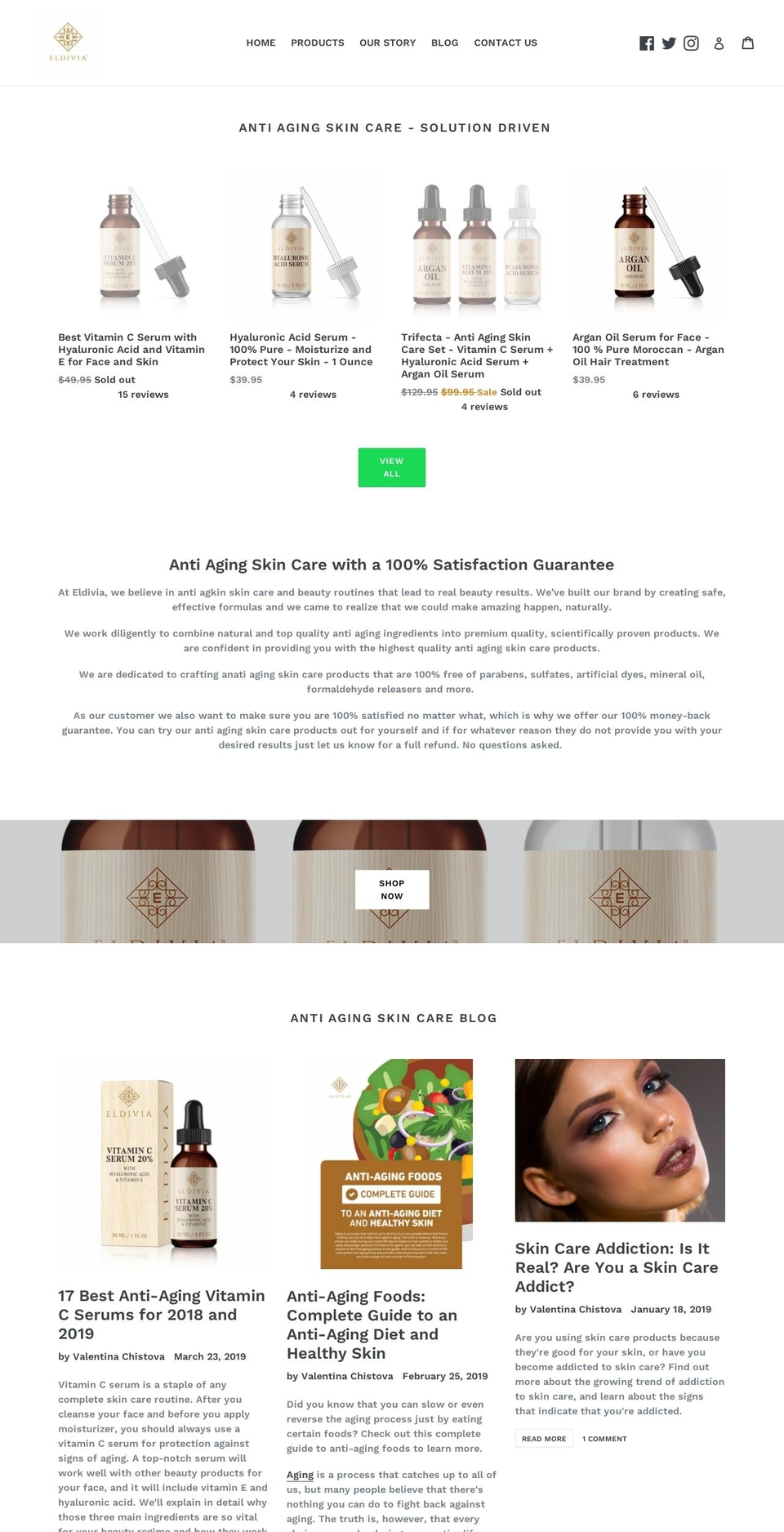 eldivia.com shopify website screenshot