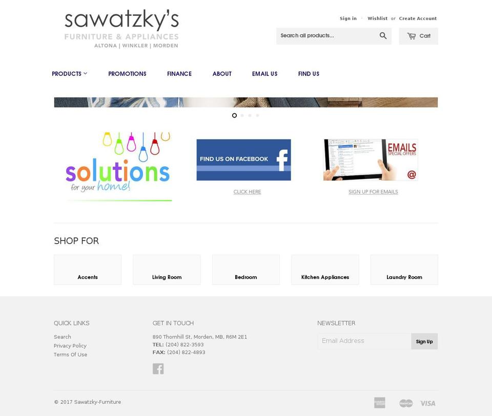 eldonsfurniture.com shopify website screenshot