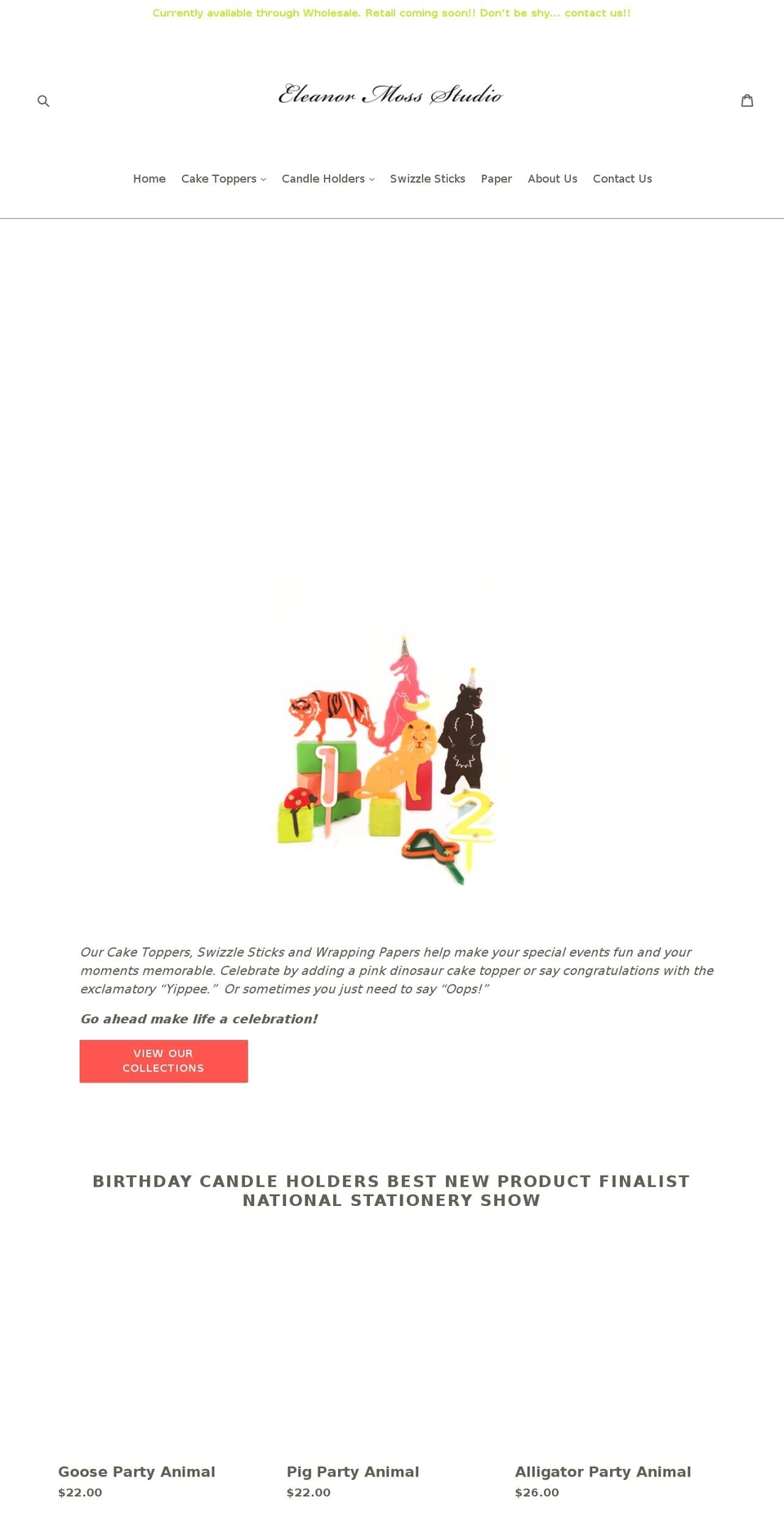 eleanormossstudio.com shopify website screenshot