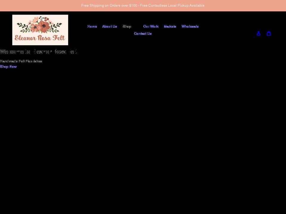 eleanorrosafelt.com shopify website screenshot