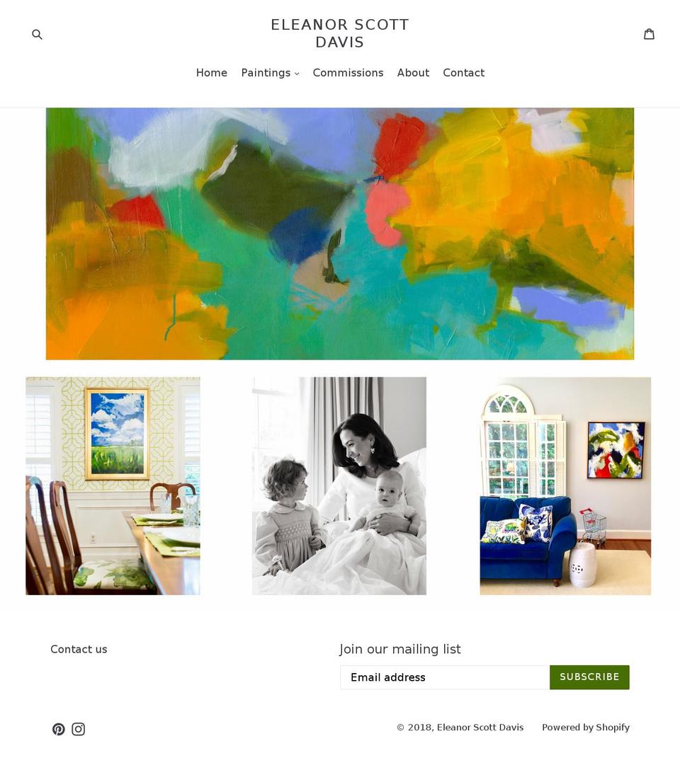 eleanorscottdavis.com — Shopify storefront screenshot