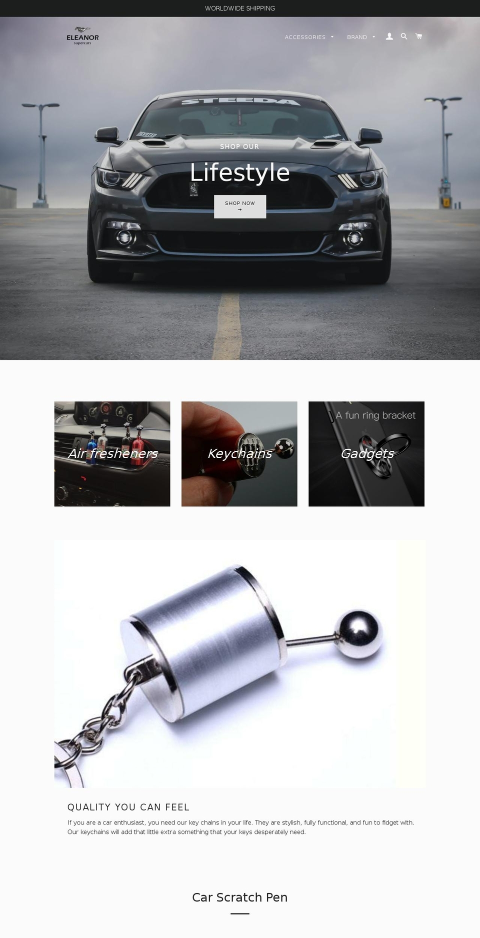 eleanorsupercars.com shopify website screenshot