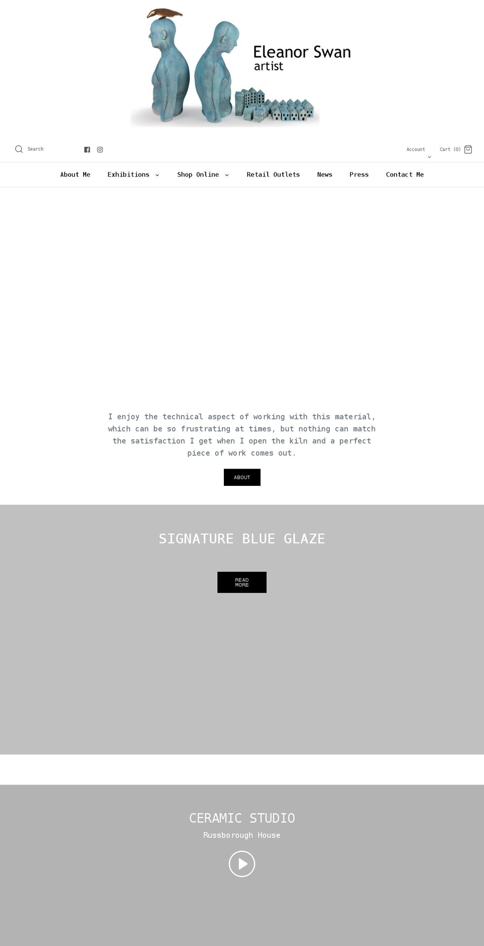 eleanorswan.com shopify website screenshot